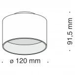 Накладной потолочный светильник Planet 3000K 1x16Вт 120° LED Maytoni Technical C009CW-L16W (220V)