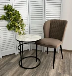 Стул НЕКСТ Barkhat 65 Бежевый, велюр без пальчиковый"/ черный каркас М-City"