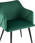 Стул с подлокотниками Stool Group Джоэл велюр зелёный УТ000036691
