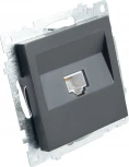 Розетка Ethernet RJ-45 (черный) Stekker Катрин 39613