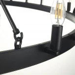 Подвесная большая люстра Citilux Смитсон CL470124 (220V, на цепи, свеча, круглые, под старину, кольцо)