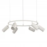 Подвесной светильник с гибким неоном MyFar Alex MR2171-6P (220V, на тросе, круглые)