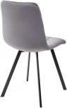 Стул CHILLI SQUARE BLUVEL-14 серый, велюр / черный каркас М-City