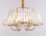 Подвесная люстра Ambrella Traditional TR5039 (220V, хрусталь, на цепи, свеча, круглые)
