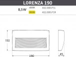 Подсветка для лестниц и ступеней накладная уличная Fumagalli Lorenza AS2.000.000.BXK1L (220V, IP55)