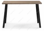 Стол Woodville Тринити Лофт 120 32 мм черный матовый / дуб галифакс табако 451670