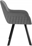 Стул DikLine 248 поворотный, Z28 серый, ножки черные