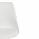 Стул TULIP FASHION CHAIR (mod.109) белый / белый (металл/пластик/PU)