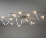 Потолочная люстра белый/хром Kink Light Сола 08462-12,01(02)