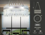 Подвесная люстра Ambrella TRADITIONAL TR5011 (LED, 220V, хрусталь, на тросе, круглые)