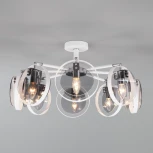 Потолочная люстра на штанге Eurosvet Gallo 70121/8 белый (220V, кольцо)