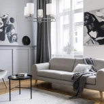 Потолочная люстра на штанге Escada Eclipse 10166/5PL Chrome (220V)