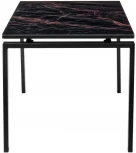 Стол Areal раскладной 140-180х80х75 чёрный мрамор с чёрными ножками Bradex Home RF 0414