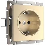 Розетка с заземлением (шампань) Werkel W1171011 (a050867)