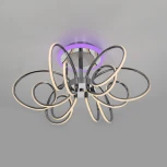 Потолочная люстра RGB на штанге Citilux Salma Smart CL224A161 (LED, 220V, голосовое управление, пульт управления, управление смартфоном, умный дом - Алиса, Маруся, Экосистема Сбер)