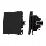 Механизм выключателя одноклавишный непроходной SWT-NOBE-MK01-SFPL-BK (230V, 10A) (Arlight) 054243