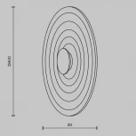 Настенный светильник Maytoni Nami MOD400WL-L5W3K (LED, 220V, круглые)