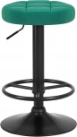 Табурет барный BRUNO BLACK (зеленый велюр (MJ9-88))