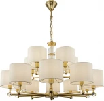 Подвесная люстра ярусная большая Maytoni Alloro MOD088PL-15BS (220V, на цепи)