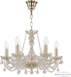 Подвесная люстра Bohemia 108 108/6/165 G (220V, подвески, на цепи, подсвечник, свеча)