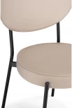Стул Woodville на металлокаркасе Ройс бежевый / черный 528452