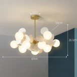 Потолочная люстра на штанге ImperiumLoft MATISSE01 (220V, шарики)