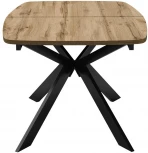 Стол DikLine B140 Дуб Галифакс (ЛДСП EGGER),опоры черные