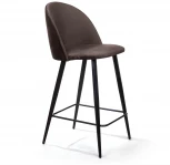 Cтул полубарный Thomas, бархат антрацит 14 Top Concept THOMAS 75976