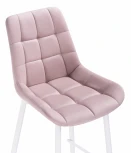 Полубарный стул Notta Алст К розовый / белый 502122