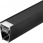 Профиль LINE-5075-U-HONEYCOMB-2000 BLACK (Arlight, Алюминий) 044885