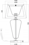 Интерьерная настольная лампа Maytoni Verre Z005TL-01CH (220V, выключатель)
