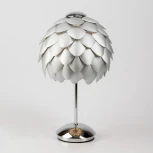 Интерьерная настольная лампа артишок 01099/1 Bogate's Cedro серебряный / хром (220V, выключатель)
