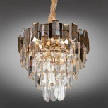 Подвесная люстра Omnilux 813 OML-81303-13 (220V, хрусталь, на цепи, круглые)