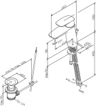 Смеситель Am.Pm Spirit V2.1 F71A82100 для раковины, с донным клапаном