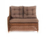 Плетеный правый модуль дивана, цвет коричневый 4SIS Бергамо YH-C2579WY brown