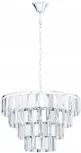 Подвесная люстра каскадная Eglo Erseka 99094 (220V, хрусталь, на цепи)
