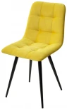 Стул CHILLI-Q желтый #H19, велюр / черный каркас, 4 шт/ 1 к