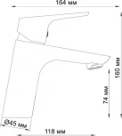 Смеситель Wasserkraft Lippe 4503 для раковины