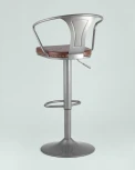 Стул барный Stool Group TOLIX ARMS SOFT серебристый УТ000001295