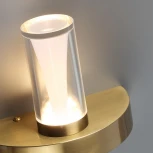 Бра Odeon Light Defance 7144/5WL античная бронза/акрил/металл IP20 LED 5W 402Лм 3000K 180° 220V