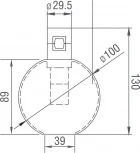 Трековый светодиодный светильник для магнитной модульной системы 5Вт 24V Donolux Ikra DL20233M5W1 Black Bronze