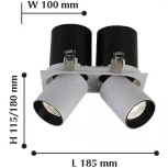 Встраиваемый точечный светильник Favourite Finis 2226-2U