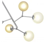 Потолочная люстра на штанге Evoluce Malte SLE1107-103-06 Хром/Белый, Серый G9 6*5W (220V, шарики)