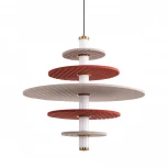 Подвесной светильник светодиодный Lumion Felta 8296/14ALчерный/бежевый/бурый, металл/фетр/акрил LED 14W 3000K 220V (на проводе, круглые)