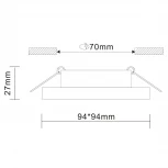 Встраиваемый точечный светильник ST Luce Gera ST205.418.01 (220V)