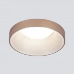 Встраиваемый точечный светильник Elektrostandard 112 MR16 белый/золото (220V, круглые)