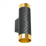 Настенный светильник Wolta WSL-GU10/W09BG под лампу GU10 Черный / Золотой LINEA