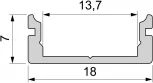 Профиль для светодиодной ленты AU-01-12 970045 Deko-Light