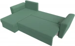 Диван угловой Амстердам Лайт левый угол (Зеленый/Рогожка) Лига Диванов арт.121171L