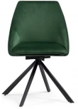 Стул Woodville на металлокаркасе Окленд крутящийся темно-зеленый / черный 551066